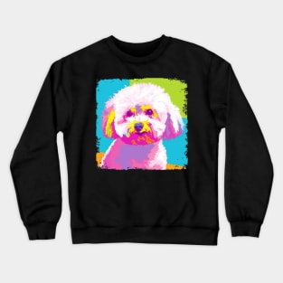 Bichon Frisé Pop Art - Dog Lover Gifts Crewneck Sweatshirt